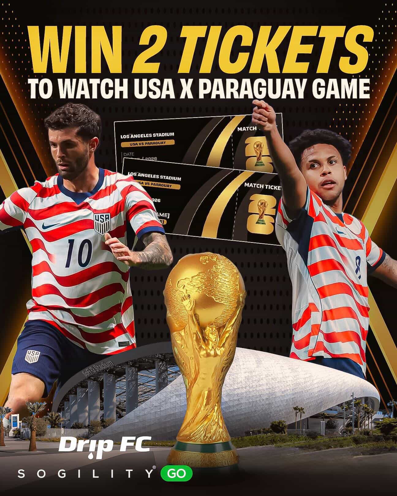Two Free Tickets — USA vs Paraguay (2026 World Cup)